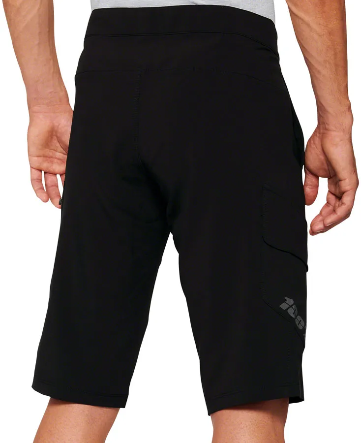 100% Ridecamp Shorts with Liner - Black, Size 24