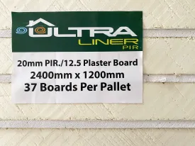 102.5mm Ultraliner Insulated PIR Plasterboard - Pallet of 12