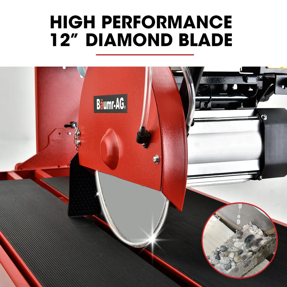 1500W Wet Tile Saw with 300mm Diamond Blade, Stand - Baumr-AG