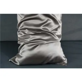 19 Momme silk pillowcase - Queen - Hidden Zip - Middle Grey