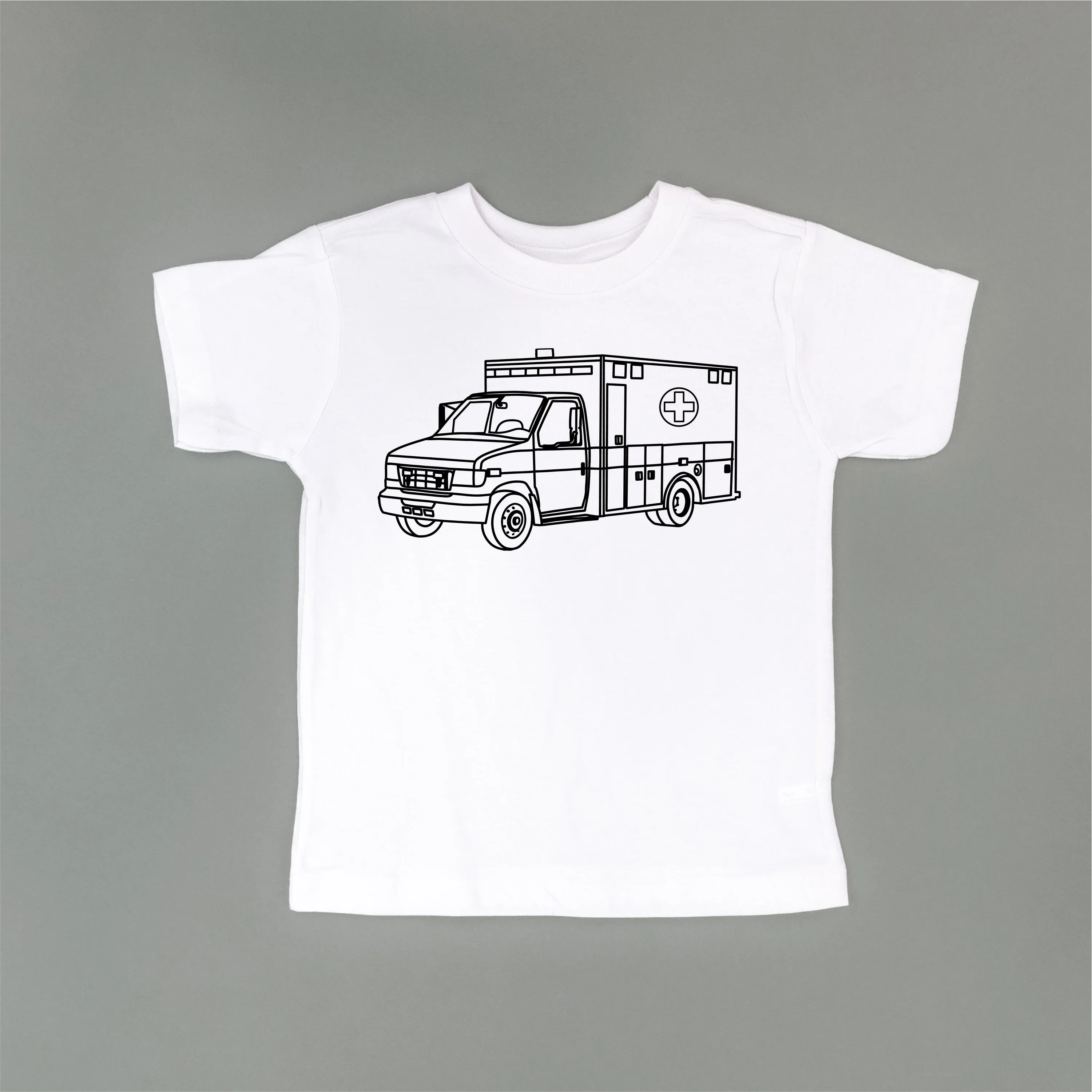 AMBULANCE - Minimalist Design - Short Sleeve Child Shirt