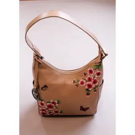 Anuschka Leather Purse with Flowers