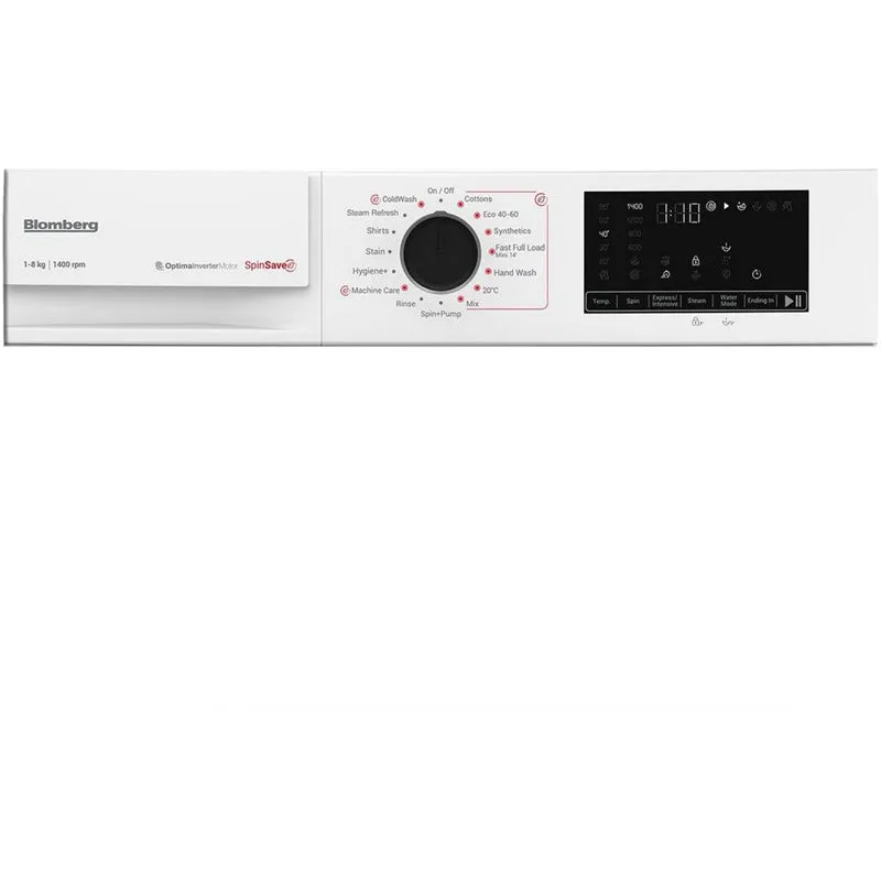 Blomberg LWA18461W 8kg 1400 Spin Washing Machine - White