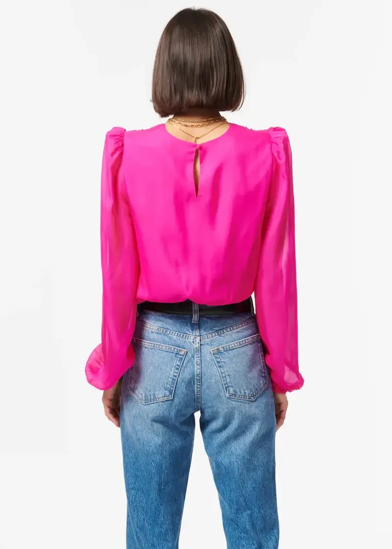 CAMI NYC - Isa Bodysuit in Neon Pink