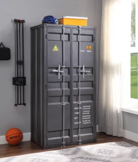 Cargo Gunmetal Wardrobe (Double Door)