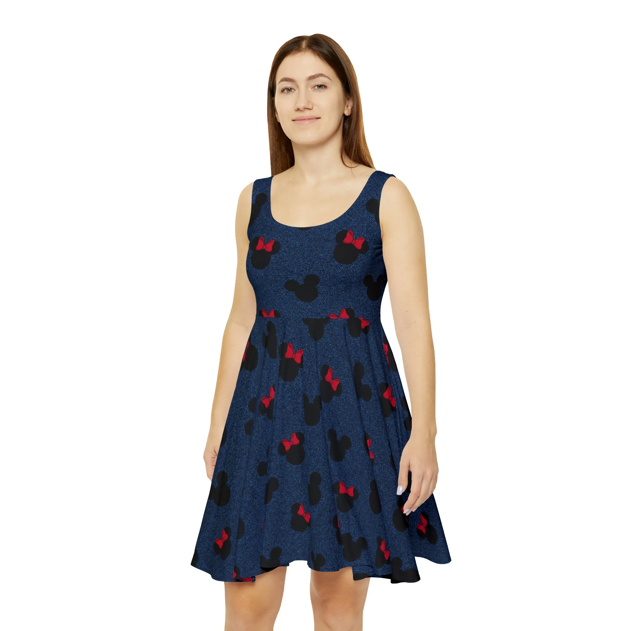 Denim Mice Women's Skater Dress