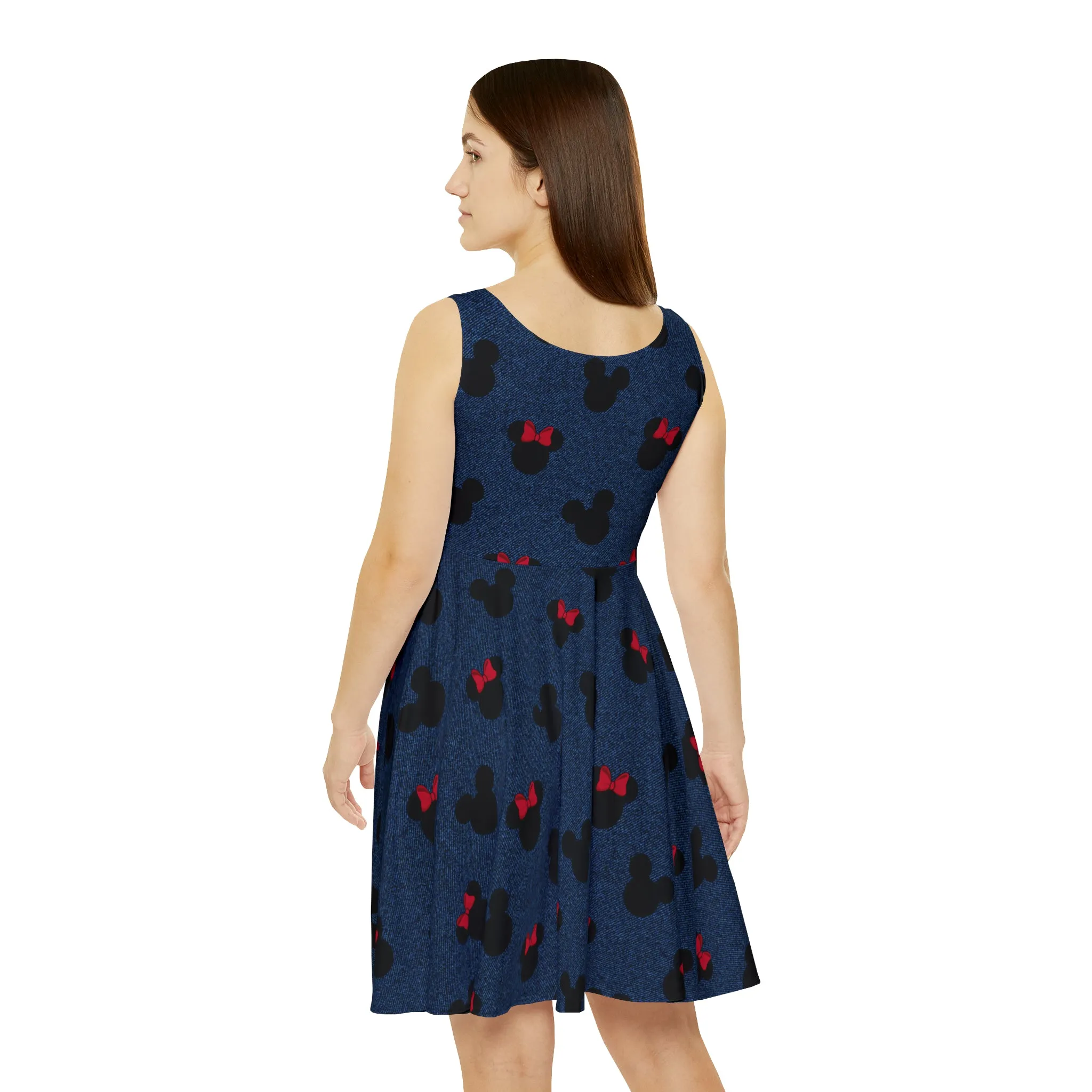 Denim Mice Women's Skater Dress