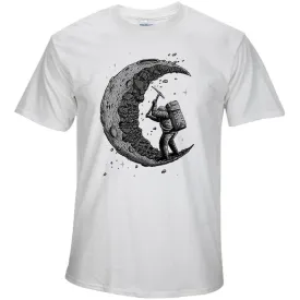 Digging the Moon Printed Tees