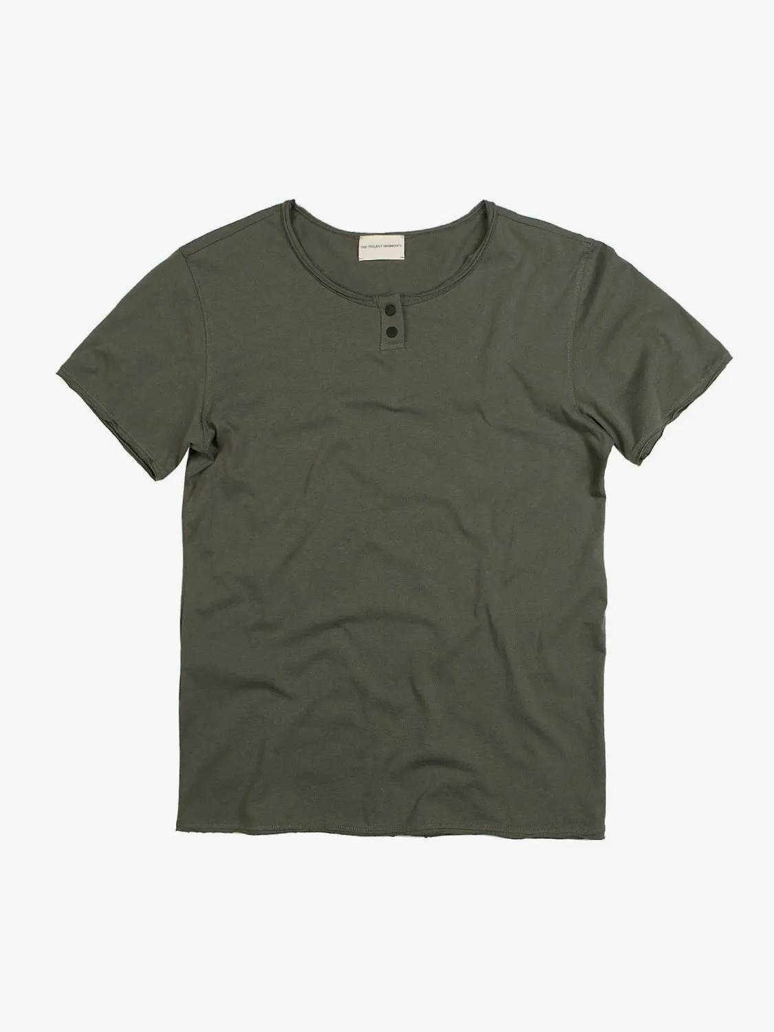 Henley Organic Cotton T-Shirt Khaki