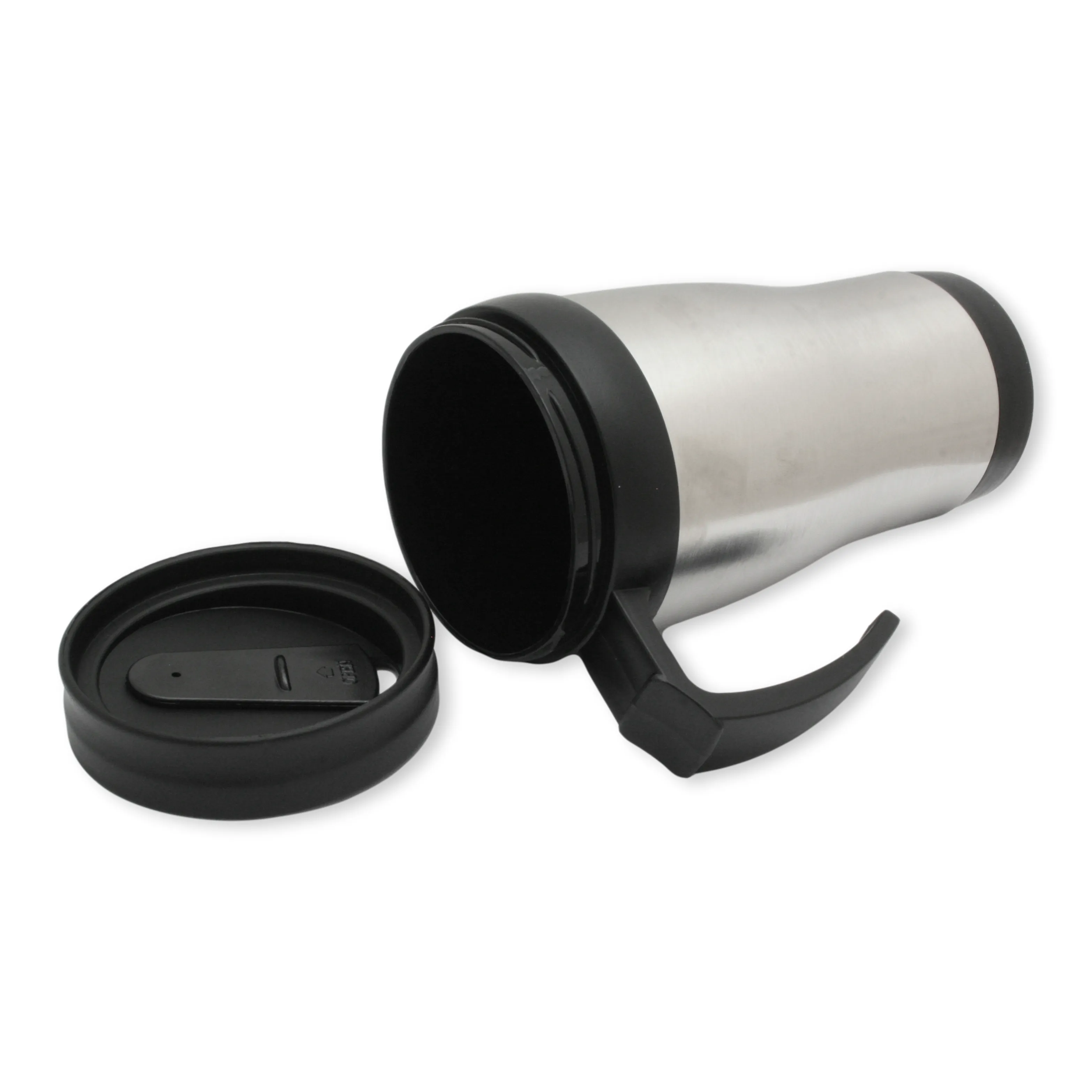 Insulated Travel Mug With Flying Duck Motif