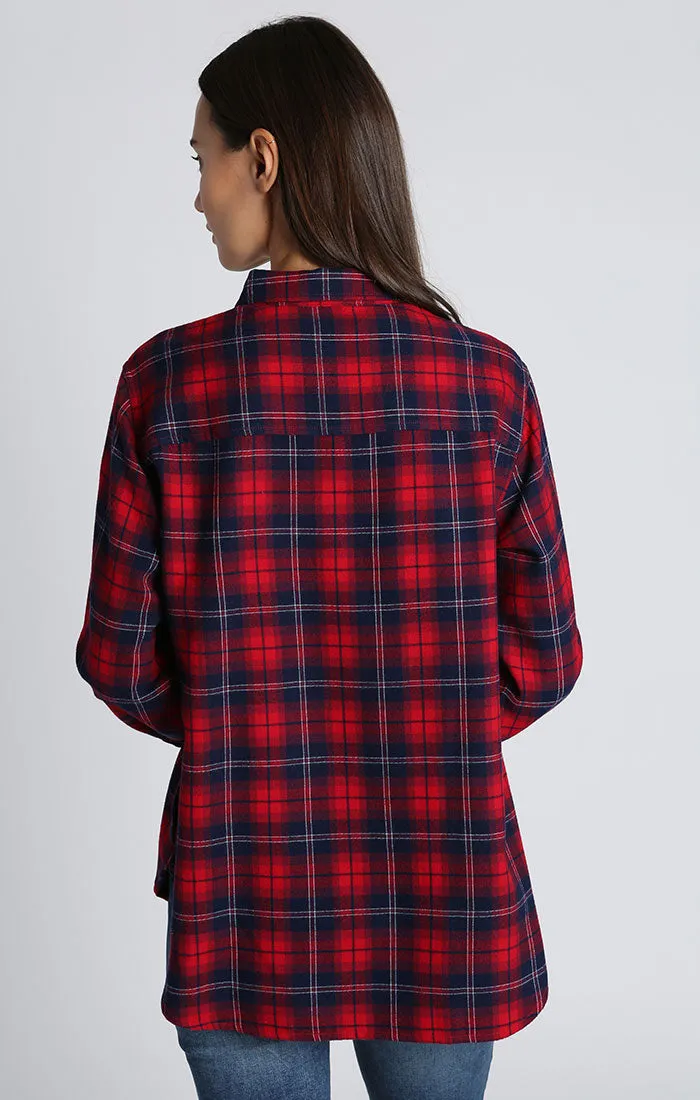 JACHS GF Red Plaid Flannel