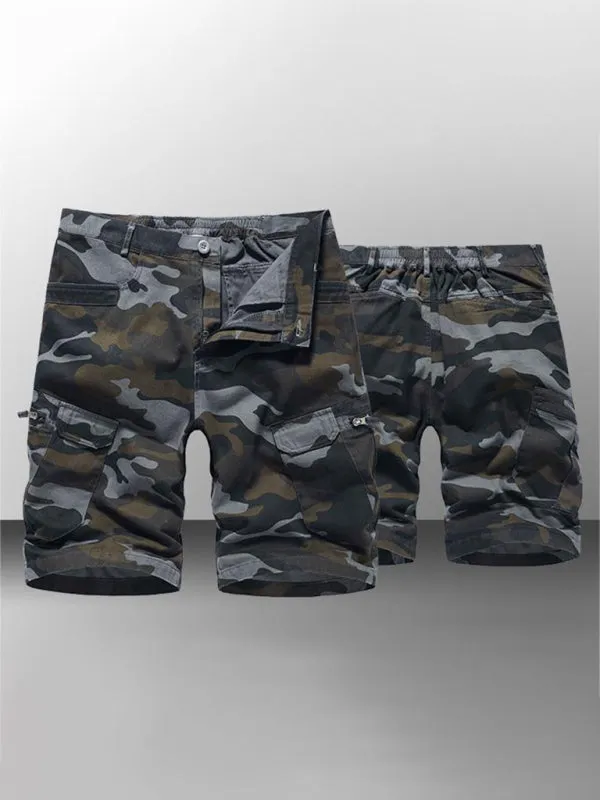 Men's Camouflage Print Cargo Shorts