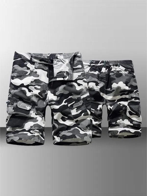 Men's Camouflage Print Cargo Shorts