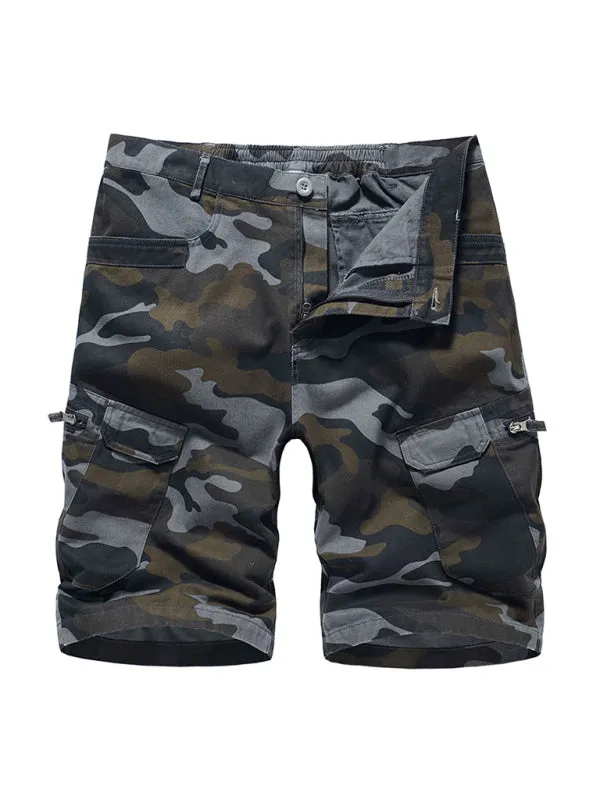 Men's Camouflage Print Cargo Shorts