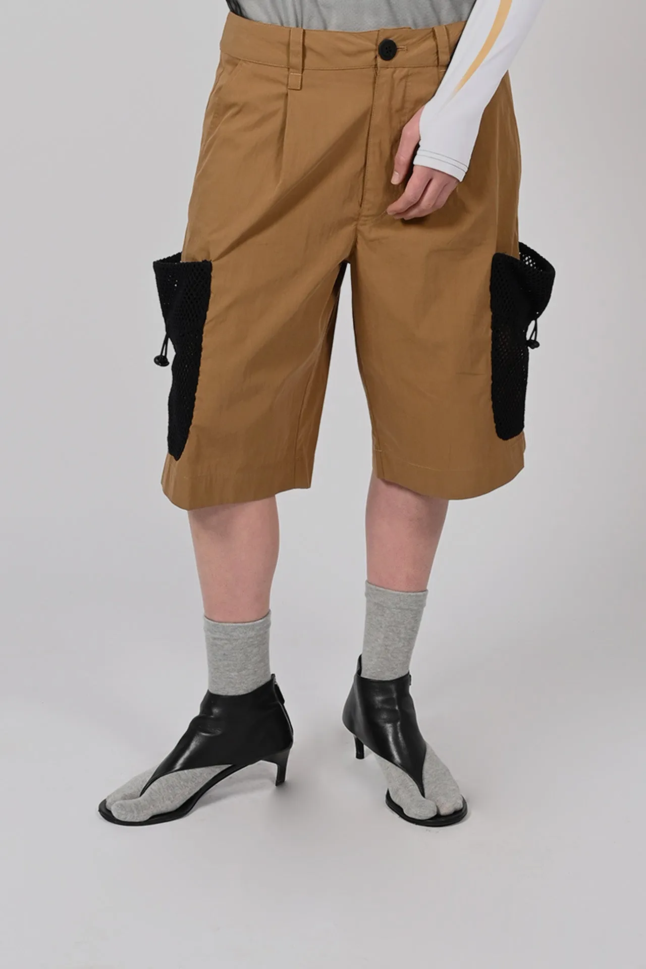 Net Pocket Cargo Shorts  Unisex