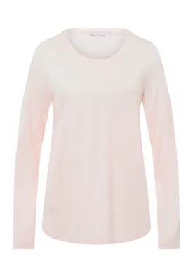 Sleep And Lounge Relaxed Round Neck Top | Pink Mauve 77844-1351