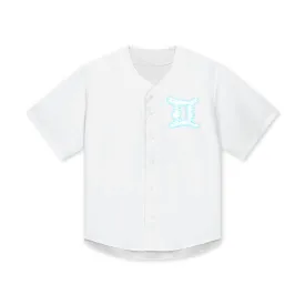 Streetwear Gemini Button Down Baseball Shirt