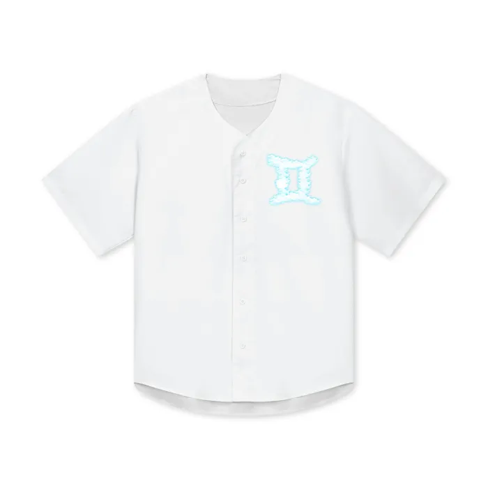 Streetwear Gemini Button Down Baseball Shirt