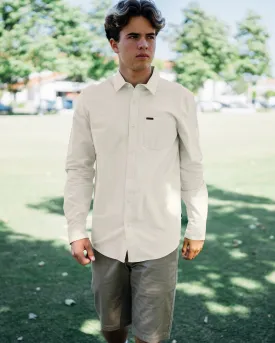 Veeco Oxford Long Sleeve Shirt - Dirty White