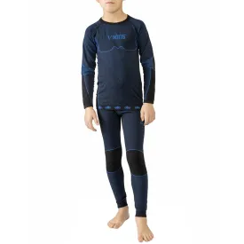 Viking Riko Thermal Underwear For Kids Black-Blue 500-14-3030-15 116-128Cm