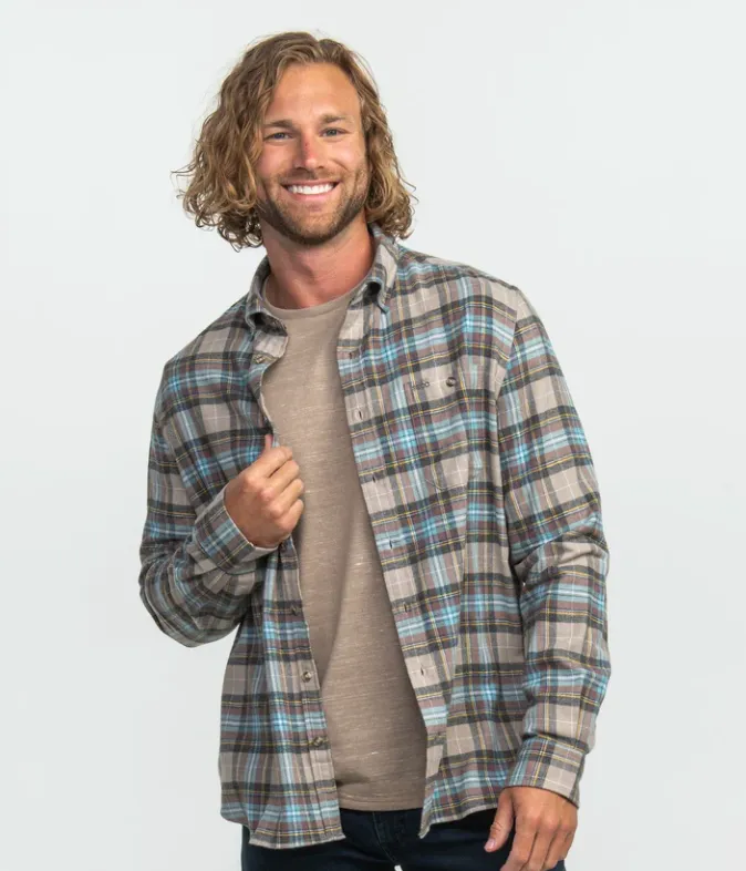 Washed Flannel Button Down