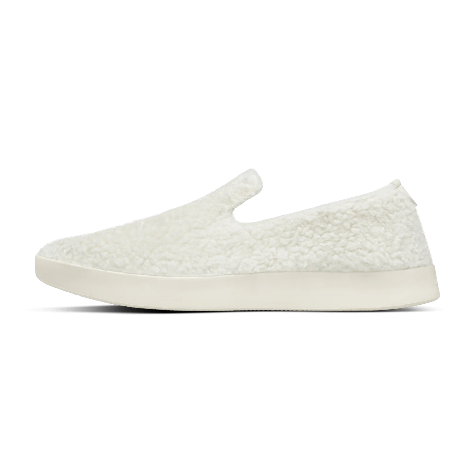 Women's Wool Lounger Fluffs - Natural White (Cream Sole)